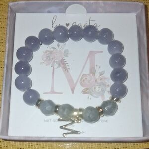 Grey Beaded Bracelet (M)